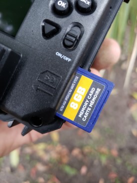 The unit comes with an 8-gig SD card—awesome detail; I don’t have to find or go buy one—and I can view or save items on my computer.