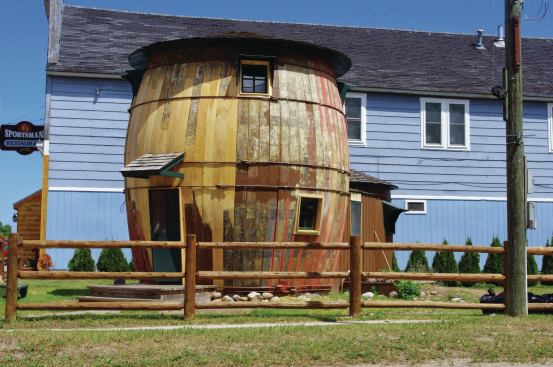Restored to a semblance of its former glory, the Pickle Barrel House—now a museum—awaits the arrival of the painting crew.