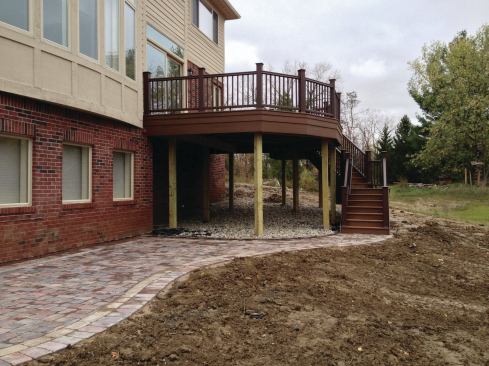 Although these 6x6 PT posts are structurally sound, they look undersized and unfinished.