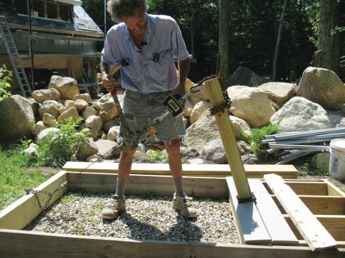 When the Titan anchor was installed according to instructions, the inner screws pulled out of the blocking and decking at between 220 lb. and 270 lb. of force.