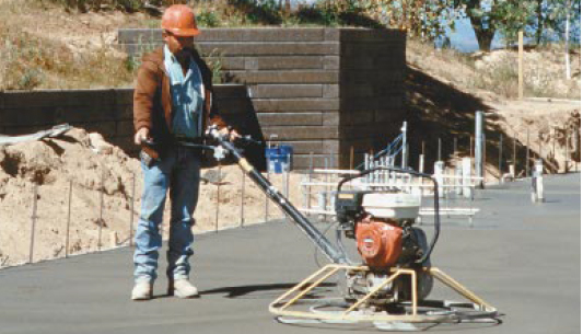 All bleed water should have left the surface before any handfinishing or power-trowelling begins.