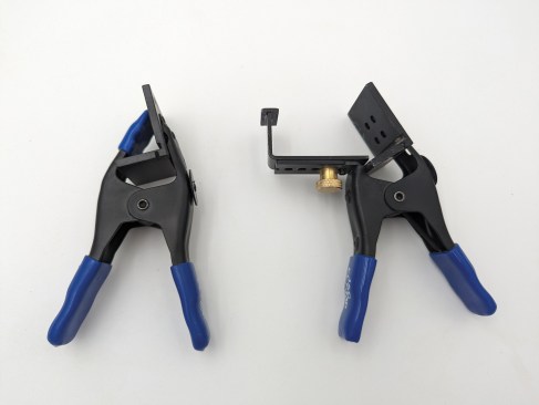 The adjustable model is at the right.