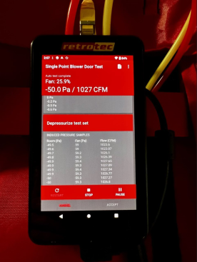 Image of rCloud on DM32X manometer