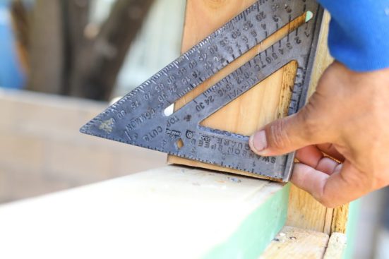 We struck a line on the jamb 2x.