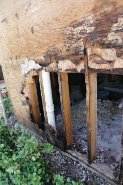 To help prevent water damage like this, don't skimp on the WRB material or its installation.