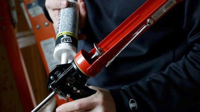 Newborn Model 250 Caulking Guns are the best caulk guns I’ve found. I like being able to cut the end of the tube (shown above) and piercing it with the unboard wire, rather than using a utility knife and searching for a piece of Romex each time I change tubes.
