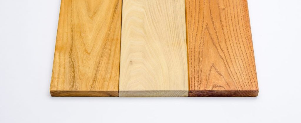 Black locust decking (shown here with natural and oiled finishes) is an American-grown rot-resistant alternative to tropical hardwood decking.