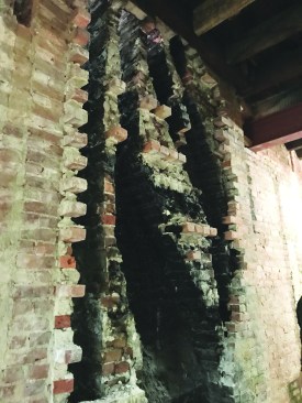Before the masonry parge and air-sealing fluid membrane can be applied, masonry needs to be repaired as necessary.
