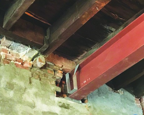 Penetrations from new and existing structural carrying members also need to be filled and smoothed prior to air-sealing.