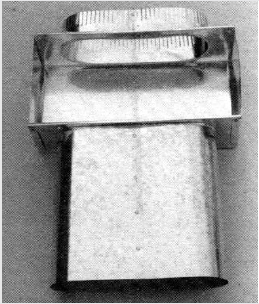 This stackhead with collar, made by Southwark, allows you to vent
stacked baths with a single duct run.