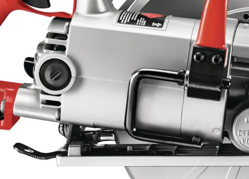 Like the latest 7 1/4-inch Skilsaw wormdrives, the Sawsquatch carries a multifunction wrench in the base and has a rafter hook. But the Sawsquatch has a longer motor that generates more torque.