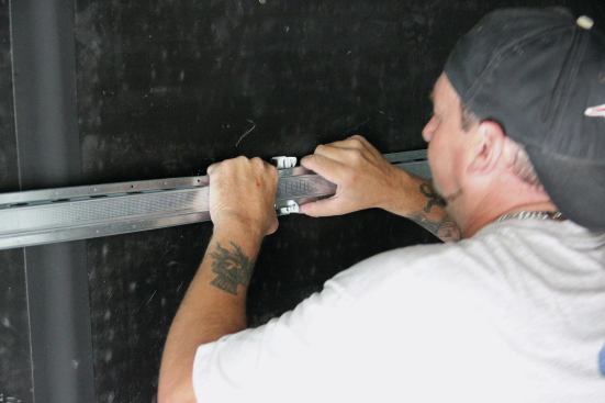 Hat channel snaps onto the clips and absorbs vibrations from the studs.  