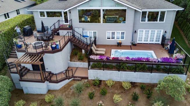 Along with the spa, the project includes multiple areas for relaxation and entertaining.