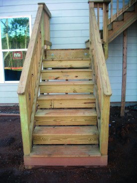 2x4 handrails are not graspable, especially by children, the elderly, and those with impaired mobility, and should be avoided.
