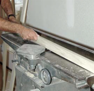 A jointer tapers the extensions so they match the plane of the drywall next to the window.