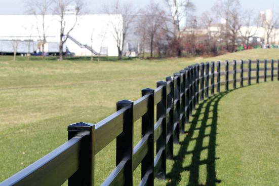Improved color technology allows manufacturers to offer dimensionally stable, fade-resistant black vinyl fencing. 