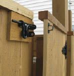 Figure 10. A standard gate latch holds the active side of the gate closed.