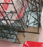 Figure 2. Channel-shaped mounting brackets secure the Galvacore panels to the deck.