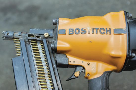 The Bostitch converts easily to bump-fire, but the change is unlikely to be reversed because it requires the use of pliers.