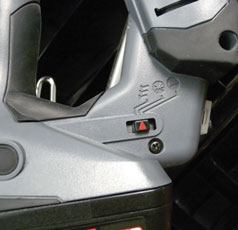 A three-position switch can be set to bump-fire, off, or single-shot mode. Leaving the tool on for long periods of time can deplete the battery, even if the gun isn’t fired.

