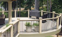 Figure 3. The cozy spaces created by round decks are a major wow factor.