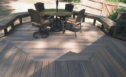 Figure 4. Octagons are a little simpler to build than round areas but have a similar impact.