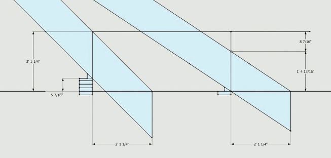 Working from a section drawing ...