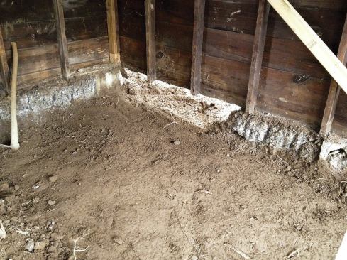 Even with this thickened edge, the sill plates were 90% gone, due to their proximity to grade.