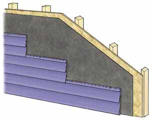 Figure 13. Vinyl siding is one of the easiest sidings to remove and replace. Be careful if working in cold weather, though, as some vinyl becomes brittle.
