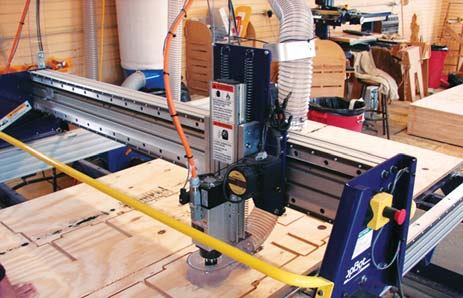 Once the model assembly checked out, full-size parts were produced on a CNC router, cut from 3/4-inch B/C plywood.

