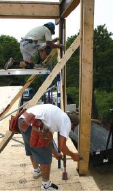 Adjustable form braces provide the fine-tuning required to compensate for the jostling that occurs when heavy perimeter beams are set.

