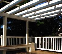 Figure 2. Midday sun on the coast in the warmer months is intense. Shade structures such as pergolas are great upsells that in the long run will improve your clients' satisfaction.