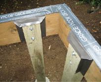 Figure 3. A combination of peel-and-stick membrane and aluminum flashing keeps water out of vulnerable areas.