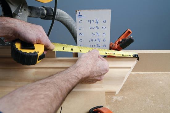 After measuring and cutting a coped end to length,