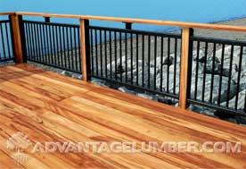 Figure 1. Tigerwood decking is Advantage Trim & Lumber Company's less expensive alternative to ipe. Tigerwood has a 25-year (or longer) life span, is Class A flame retardant, and is resistant to scratching, splintering, and cracking, says the company. (877/232-3915, www.advantagelumber.com)