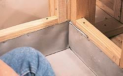 Then they are stapled in place.