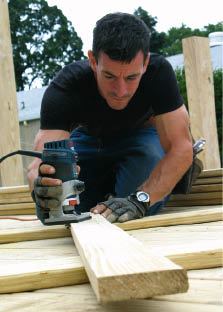 Figure 9. Often, the last (or next-to-last board, if you want the last one to be full size) must be ripped to width. Run a roundover bit in a router along the ripped edge to blend it in.