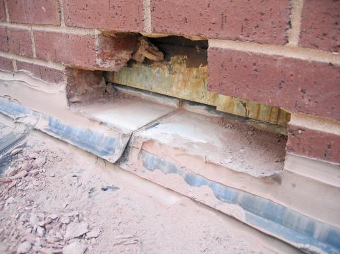 We first uncovered the suspect lap joint, which — sure enough — was not sealed.