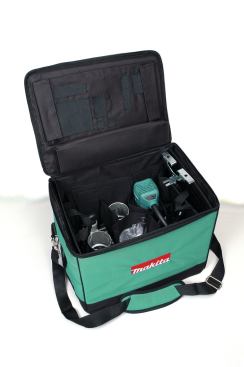 Most basic router kits don’t include a case, but Makita’s  RT0700CX3 kit offers a soft but rigid case as big as an ice chest, which includes a removable pouch for router bits.