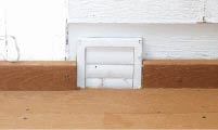 Figure 2. Even a small accumulation of snow would block this termination, preventing the discharge of heat from the dryer and trapping lint.