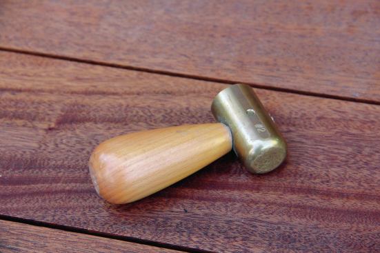I use this 9-ounce brass hammer when the chisels come out. It packs a punch but fits in the palm of my hand and in my pocket. It’s handy for installing locksets and hardware, when a regular hammer would be too much. And I like the way it looks and feels. The Tite-Hammer is made by Glen-Drake Toolworks and is available in 6-, 9-, 11-, and 14-ounce models in brass and steel. Web price: $52. 800.961.1569. glen-drake.com.