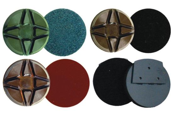 Special pads of progressively finer grit are used in the second, honing phase. 