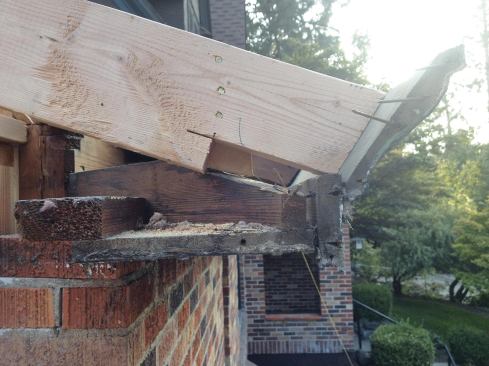 We used MiraTEC trim to finish the soffits and trim out the rest of the eaves, including the fascia, even though the original fascia detail featured a large crown molding.