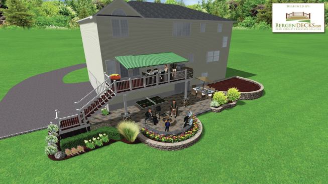 The renderings from a program like Realtime Landscaping Architect offer more detail than those done with a freeware program.