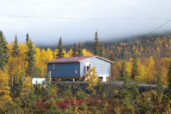 All nine of the new homes, completed in the rapidly shortening days marking the approach of an Alaskan winter, feature air-lock entries and R-60 thermal envelopes.