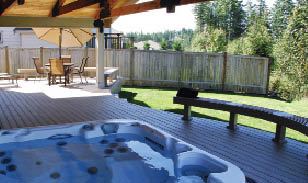 Figure 6. Benches define the edge of the deck without impeding the view as railings can.