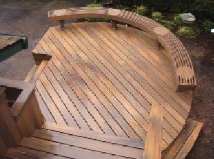 Figure 8. A round entry deck adds interest and focus, shifting the emphasis from the stairs to the front door.