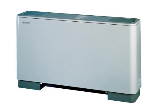 This ductless heat pump is designed for floor mounting.