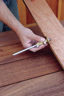 This gauge from Glen-Drake Toolworks is my go-to tool for making precise repetitive marks while fabricating millwork. The micro-adjust feature allows me to dial in settings so they are dead-on, and the circular tip scores the wood with a micro-fine line that can be used to start a chisel or handsaw cut. I bought this gauge while building mortise-and-tenon doors for my garage and fell in love with it. Now it lives in my everyday bag. Web price: $90. 800.961.1569. glen-drake.com.