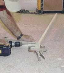 Pocket screws hold the jamb extensions together so they can be installed as a unit.